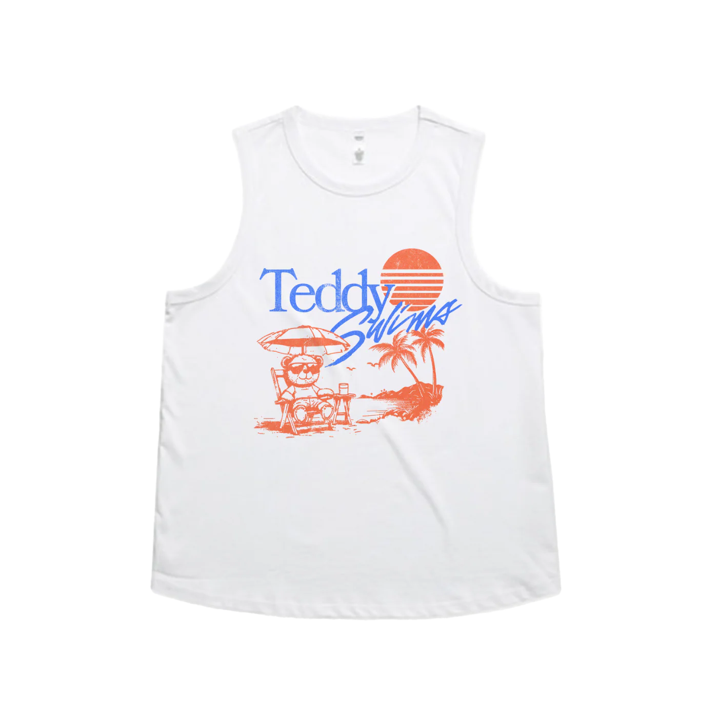 Summertime Teddy Ladies Tank